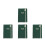 4Pcs Compact Dark Green Weekly Desk Planner Thick Paper Daily Notepad 1