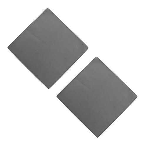 2Pcs Durable Grey Microfiber Car Drying Towels Soft Absorbent Cloths 2