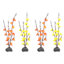 4 Pcs Sashimi Plate Decor Flower Ornaments Sushi Dish Decors