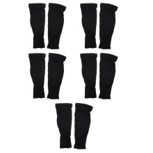 5Paires Protège-Poignets Coudières Volley En Tissu Respirant Noir