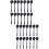 200Pcs Mini Black Dessert and Use 7