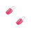 2Pcs Durable Rosy Zinc Alloy Tsa Luggage Padlocks 4-Digit Code 7