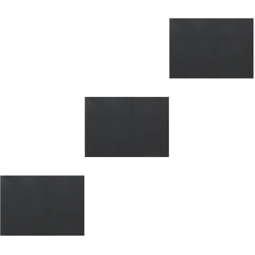 3Pcs Felt Calligraphy Desk Pads Black Practical Writing Mats
