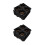 100Pcs Sturdy Black Plastic Coffee Carrier Tray for Takeout Beverages 1