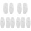 10Pcs White Silicone Toothbrush Holder Wall Mount for Bathroom Storage 4