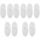 10Pcs White Silicone Toothbrush Holder Wall Mount for Bathroom Storage 5
