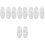 10Pcs White Silicone Toothbrush Holder Wall Mount for Bathroom Storage 6