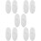 10Pcs White Silicone Toothbrush Holder Wall Mount for Bathroom Storage 9