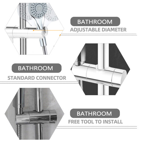 Verstellbare Duschkopfhalter ABS Wandbracket Für Badezimmer 2
