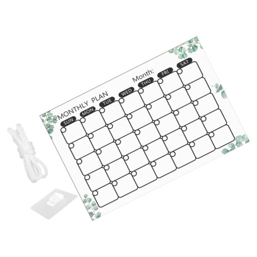1Set Clear Acrylic Message Board Multi-Function Home Desk Memo Board
