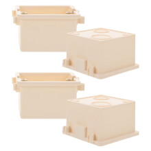 4Pcs White Concealed Electrical Enclosure Boxes for Cable Management