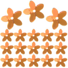 Craft Pailletten Gouden Bloem Ontwerp Pvc 1 Set 0,4 x 0,4 x 0,04 Inch