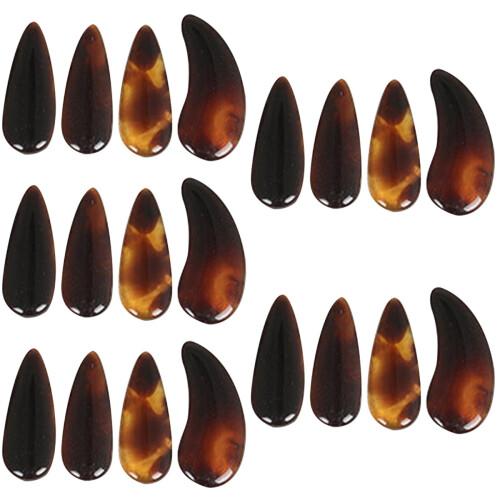 5Sets Assorted Color Celluloid Finger Picks for Guzheng Guitar Durable