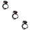 3Sets Motorcycle Handlebar Switch Black Plastic Copper Ignition on Off 9
