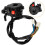 3Sets Motorcycle Handlebar Switch Black Plastic Copper Ignition on Off 10