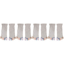 4Pairs Cute Cotton Toe Socks for Women Breathable Multi Use
