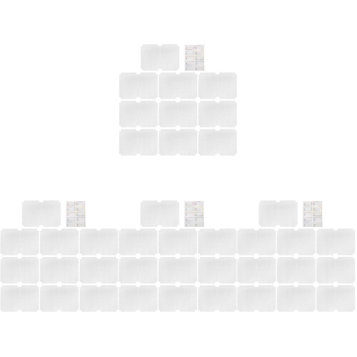 40Pcs Clear Plastic Book Covers Protective Transparent White 1
