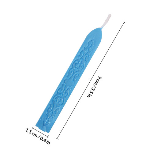 5Pcs Blue Wax Sticks for Invitation Sealing and Packaging 1