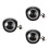 3Pcs Versatile Black LED Headlamps for Electric Scooter Accessories 5