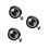 3Pcs Versatile Black LED Headlamps for Electric Scooter Accessories 7