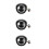 3Pcs Versatile Black LED Headlamps for Electric Scooter Accessories 8