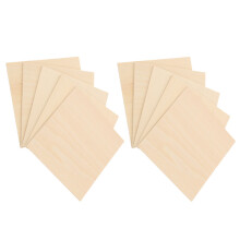 Craft Wood Pieces 10pcs 7.86x7.86x0.08in