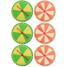 6Pcs Lightweight Party Prize Wheel Game Turntable with Smooth Rotation
