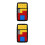 2Pcs Smart Sliding Puzzle Game Black Plastic Cognitive Development Toy 1