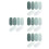 24Pcs Green Correction Tape Easy Use Plastic White Tape for Students 6