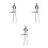 3Pcs Leathercraft Divider Rotating Scratch Measuring Tool 4