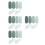 24Pcs Green Correction Tape Easy Use Plastic White Tape for Students 7