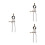 3Pcs Leathercraft Divider Rotating Scratch Measuring Tool 5