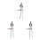 3Pcs Leathercraft Divider Rotating Scratch Measuring Tool 9