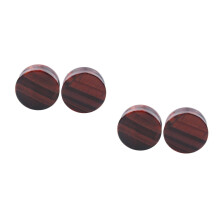 2Pcs Coffee Stone Ear Piercing Plugs Ear Tunnel Expanders for Parties