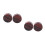 2Pcs Coffee Stone Ear Piercing Plugs Ear Tunnel Expanders for Parties 1