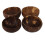 8Pcs Coconut Shell Bowls Coffee Food Storage Bowls 3