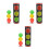 3Sets Plastic Magic Trick Balls Color Changing Stage Prop 7
