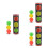 3Sets Plastic Magic Trick Balls Color Changing Stage Prop 8