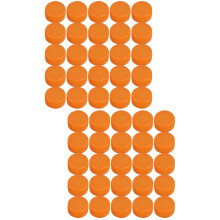 200Pcs Plastic Bottle Sealing Caps Orange for Water Bottles DIY
