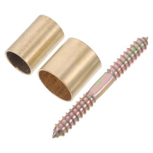1Set Golden Copper Elderly Cane Anti-Slip Joint Set for Stable Walking