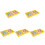 5Sets Yellow Plastic Chess Board Toys Durable Kids Educational Game 4