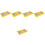 5Sets Yellow Plastic Chess Board Toys Durable Kids Educational Game 6