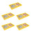 5Sets Yellow Plastic Chess Board Toys Durable Kids Educational Game 8
