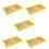 5Sets Yellow Plastic Chess Board Toys Durable Kids Educational Game 10