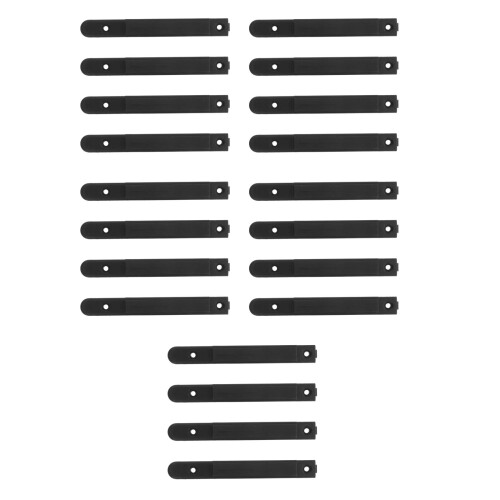 20Pcs Durable Retractable Belt Barrier Buckle Black for Queue Dividers