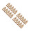 20Pcs Foldable Coffee Cup Carrier with Handle Kraft Paper Drink Holder 1