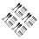 20Pairs Sleek Black Metal Zipper Slider Pulls for Luggage Backpack Use 1