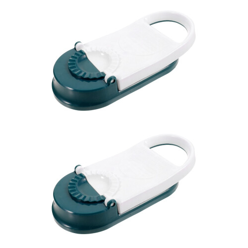 2Pcs Household Dumpling Maker White Plastic Dough Presser Easy Use
