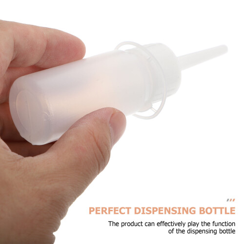 30Pcs White Plastic Needle Tip Glue Dropper Bottles for DIY Crafts 1