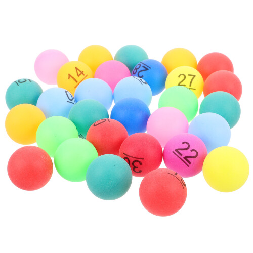 120Pcs Vibrant Numbered Plastic Balls PP Material for and Raffle 2